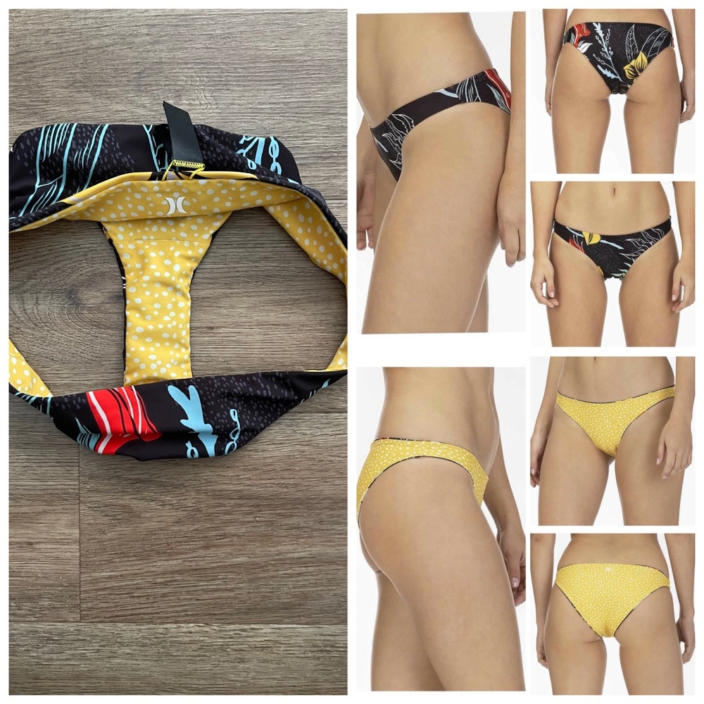 Hurley Quick Dry Domino Reversible Bikini Bottom.